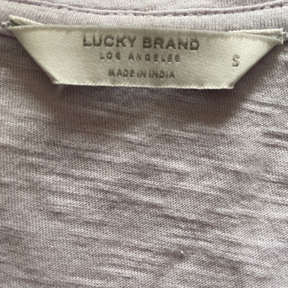 Brand New lucky brand t-shirt with lace sleeves - Picture 4 of 11